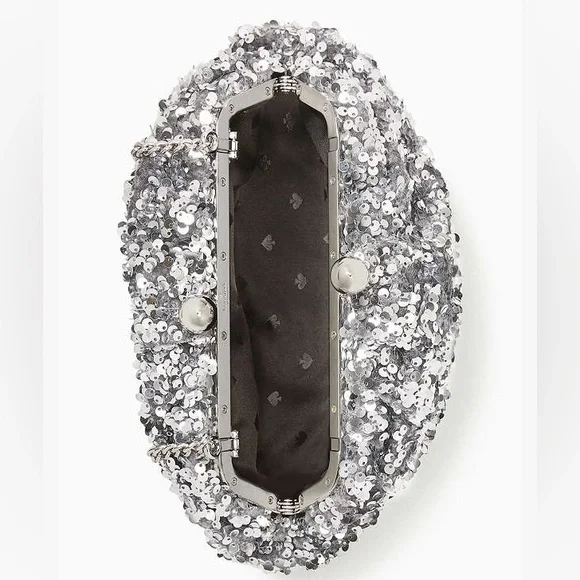 kate spade Silver Sequin Clutch - Picture 4 of 11